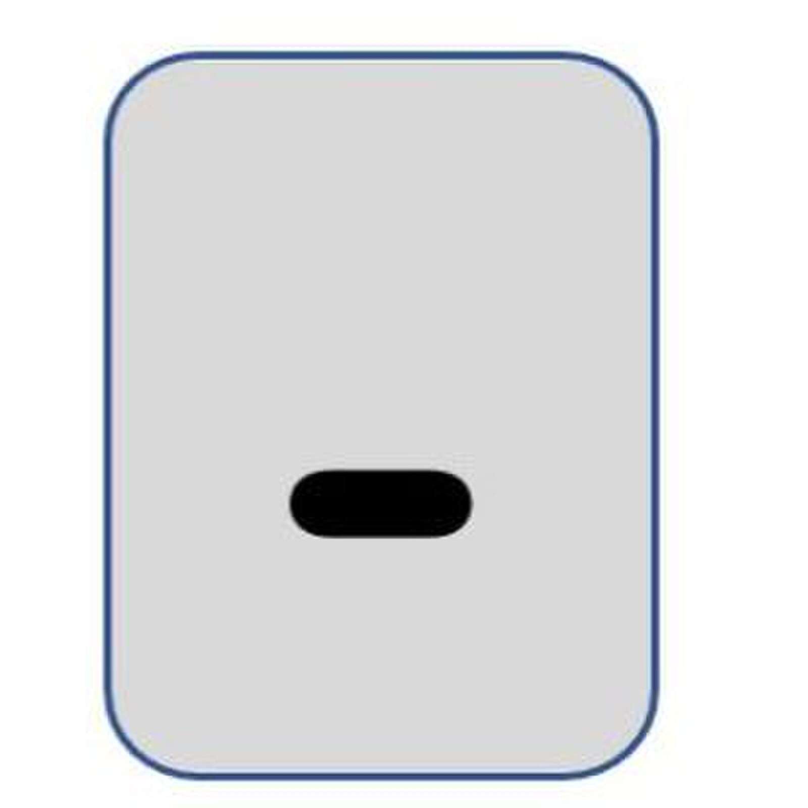 Aluminium label black/silver 40X25mm - DASH